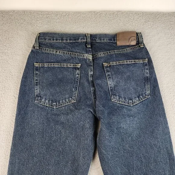 Magellan Jeans Mens 32x34 Blue Straight Denim Dark Wash Pants Outdoors Workwear - Picture 3 of 11